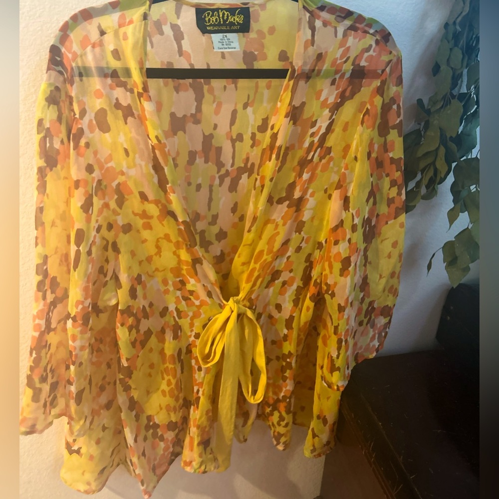 Vintage Bob Mackie silk shrug